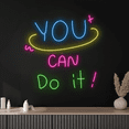 thumbnail image 1 of Glowneon You Can Do It Neon Sign, Motivation Quote Wall Art Decor, 1 of 4