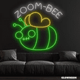 thumbnail image 1 of Glowneon Zoom Bee Neon Sign, Bee Decor, Bee Sign, Animal LED Sign, 1 of 4
