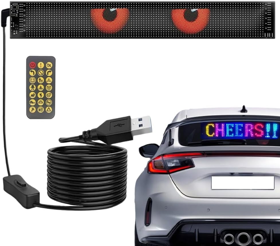 Glowpanel X Programmable Car Led Display,GlowPanel Car, Smart Remote ...