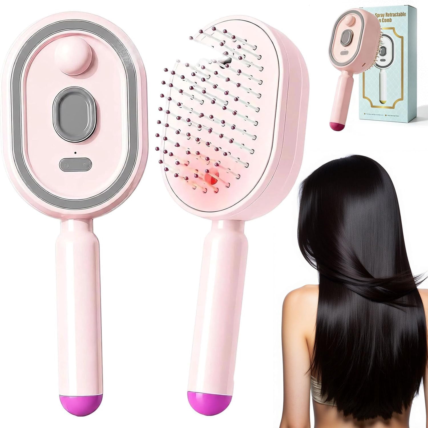 SCALP　MASSAGE　CОMB Glowscalp Brush, Glow Scalp Head Massager Brush, 50k-Electric