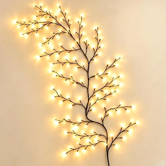 Glowvine Willow Lights, Flexible LED Branch Lights with Remote for Holiday Wall Decor