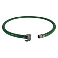 thumbnail image 1 of Gloxco 1-1/2" Green PVC Suction Hose Assembly, Female Camlock x Male NPT KC Nipple, 70 PSI, 10' Length, 1 of 7