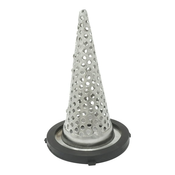 Gloxco 2″ Funnel Suction Strainer, Witch Hat, Stainless Steel