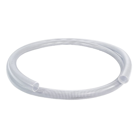 Gloxco 2" ID Clear PVC Suction Hose, 60 PSI, 20' Length