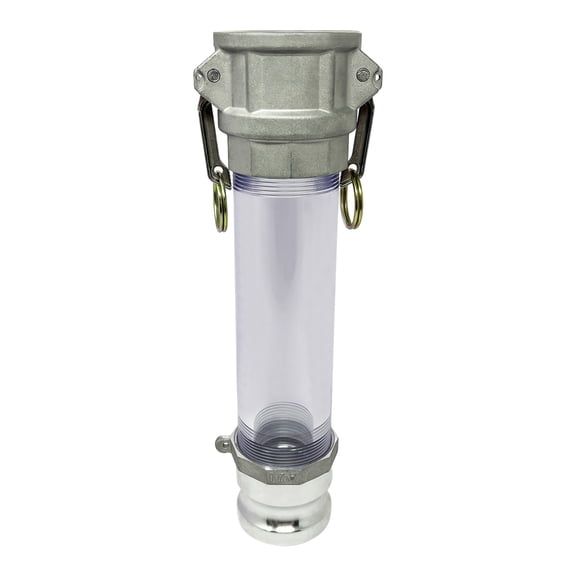 Gloxco 2" In-line Camlock Polycarbonate Sight Glass Assembly (CAM-20-SG-PCAL)