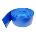 thumbnail image 1 of Gloxco 3" Inside Diameter (4-5/8" Flat Width) Blue Lay Flat Hose for Discharge or Backwash Water Transfer Applications, Reinforced PVC, 25' Length, 1 of 4