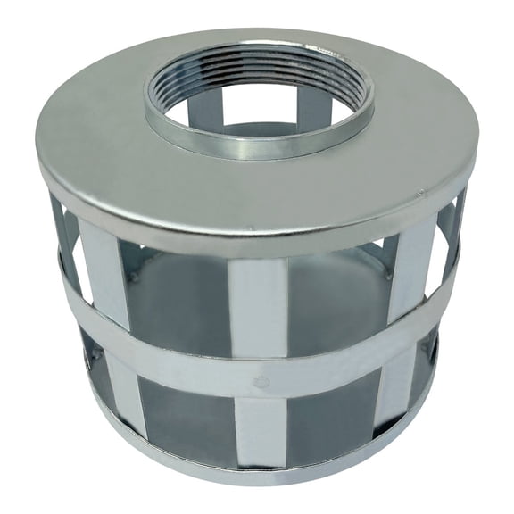 Gloxco 3" Suction Strainer, Square Hole, Zinc Plated Steel (STR-SH300)