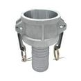 thumbnail image 1 of Gloxco Aluminum Type CR Cam and Groove Fitting, 2" Female Camlock x 1-1/2" Hose Shank (CAM-2015-CR-AL), 1 of 5