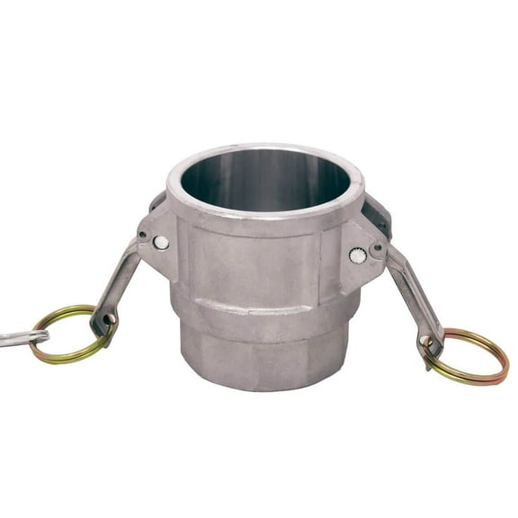 Gloxco Aluminum Type D Cam and Groove Hose Fitting, 1" Female Camlock x 1" Female NPT (CAM-10-D-AL)