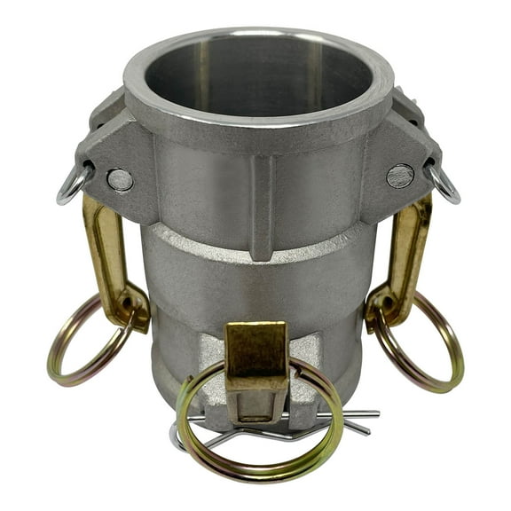 Gloxco Aluminum Type DD Cam and Groove Spool Coupler, 1-1/2″ Female Camlock x 1-1/2″ Female Camlock (CAM-15-DD-AL)