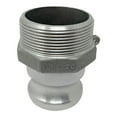 thumbnail image 1 of Gloxco Aluminum Type FR Cam and Groove Reducer, 1-1/2" Male Camlock Adapter x 2" Male NPT (CAM-1520-FR-AL), 1 of 4