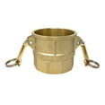 thumbnail image 1 of Gloxco Brass Type D Cam and Groove Hose Fitting, 3" Female Camlock x 3" Female NPT (CAM-30-D-BR), 1 of 6