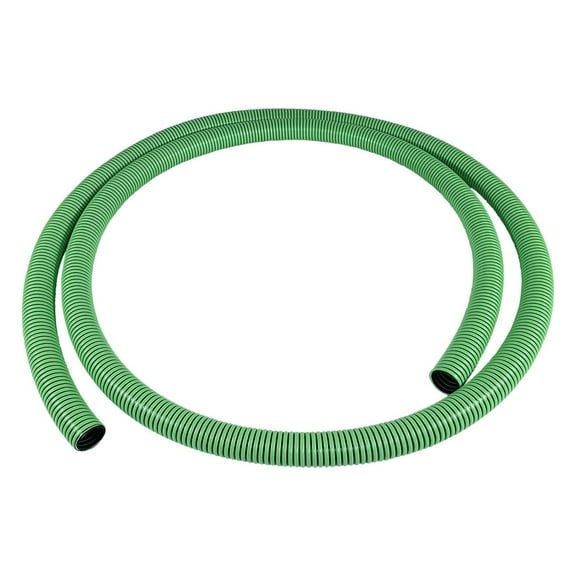 Gloxco Heavy Duty EPDM All Weather Suction Hose, Black Tube, Lime Green Helix, 50 PSI Max Pressure, 2" Inside Diameter, 20 ft Length