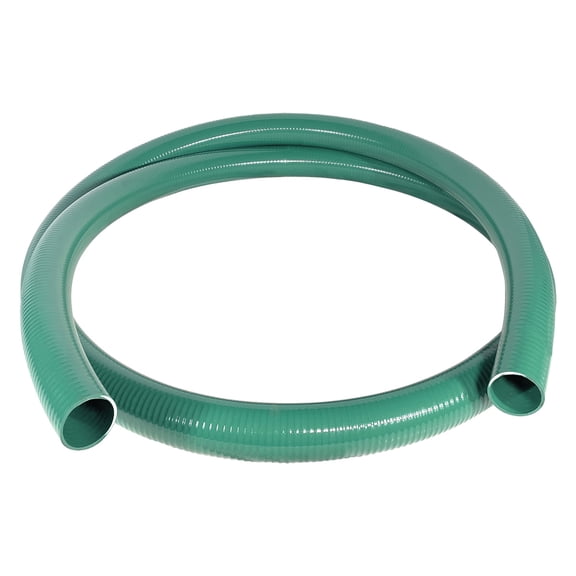 Gloxco Heavy Duty Green PVC Suction Hose for Water Transfer, 60 PSI Max Pressure, 3" Inside Diameter, 20 ft Length