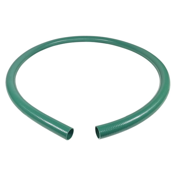 Gloxco Heavy Duty Green PVC Suction Hose for Water Transfer, 65 PSI Max Pressure, 2" Inside Diameter, 10 ft Length