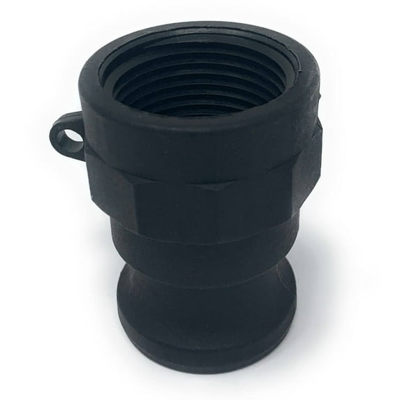 Gloxco Poly Cam Lock Fitting, Type A, 1-1/4" Male Camlock x 1-1/4" Female NPT, Each
