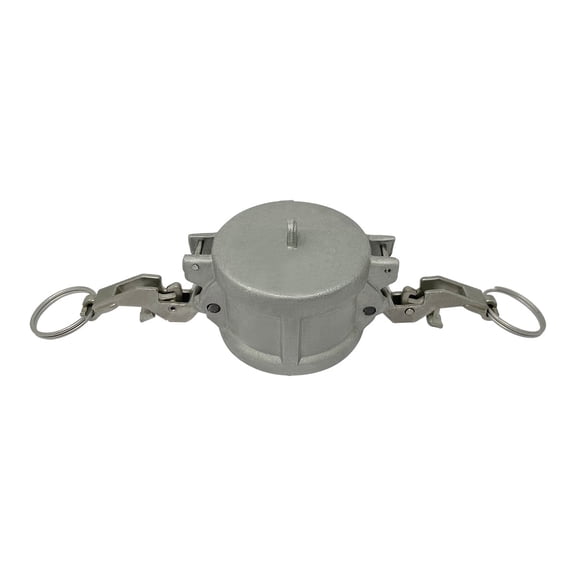 Gloxco Self Locking Camlock Fitting, Type DC, Aluminum, 2" Cam and Groove Dust Cap (CAM-20-DCSL-AL)