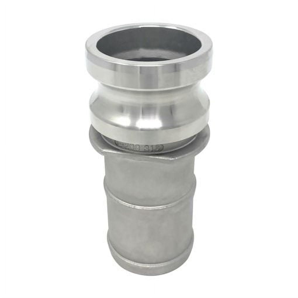 Gloxco Stainless Steel Type E Cam and Groove Hose Fitting, 2" Male