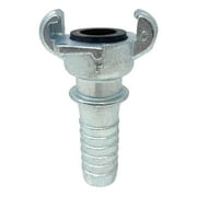 Gloxco Universal Quick Connect Coupling - Crowfoot Fitting, 1", Hose Shank, Ductile Iron (UQC-H-100-DI)