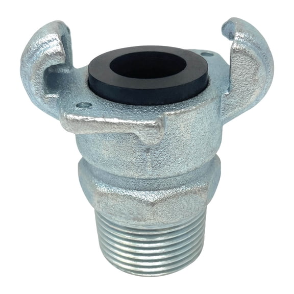 Gloxco Universal Quick Connect Coupling - Crowfoot Fitting, 1", Male NPT, Ductile Iron (UQC-M-100-DI)