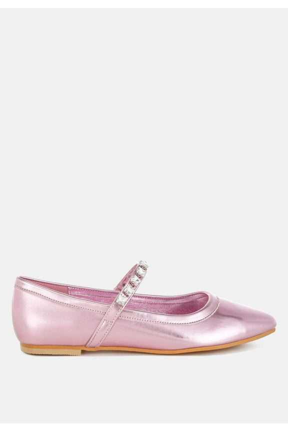 Gloxinia Metallic Mary Jane Ballerinas