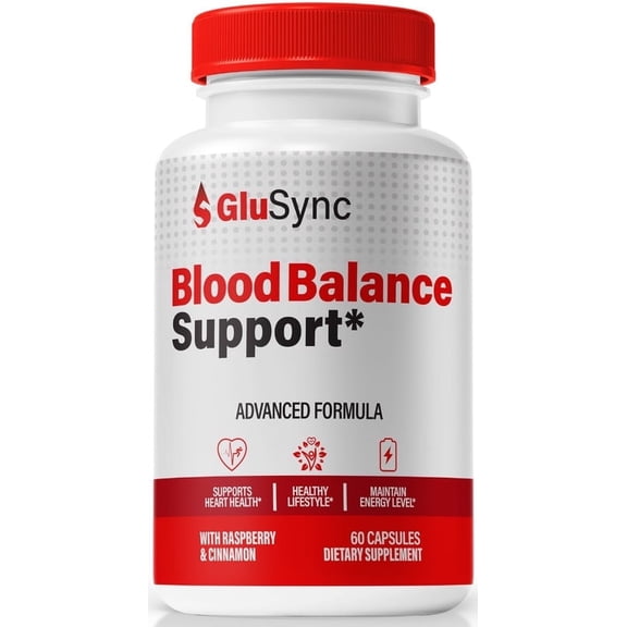 GluSync Blood Support Capsules - Official Glu Sync Pills to Maintain Overall Health, All Natural Blood Formula For Healthy and Stable Levels, Glucose Sync Review (60 Capsules)