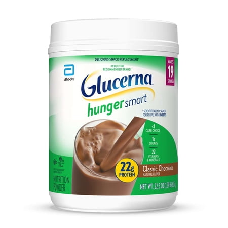 Glucerna Hunger Smart Diabetes Care Powder, Classic Chocolate, 22.3 Oz