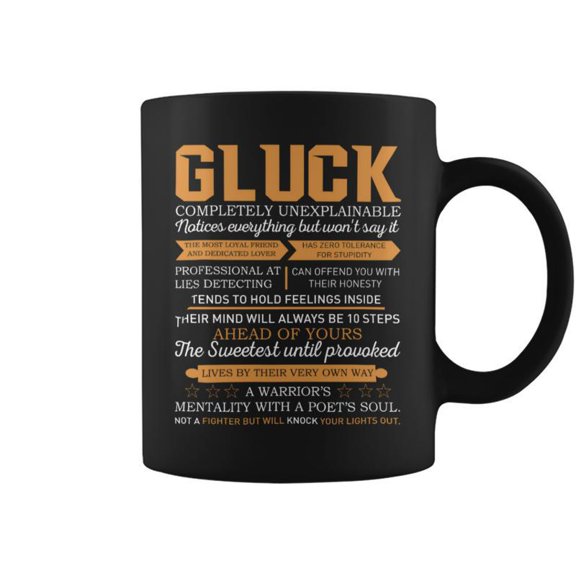 Gluck Completely Unexplainable Notices Everything But WonT Say It Name Coffee Mugs