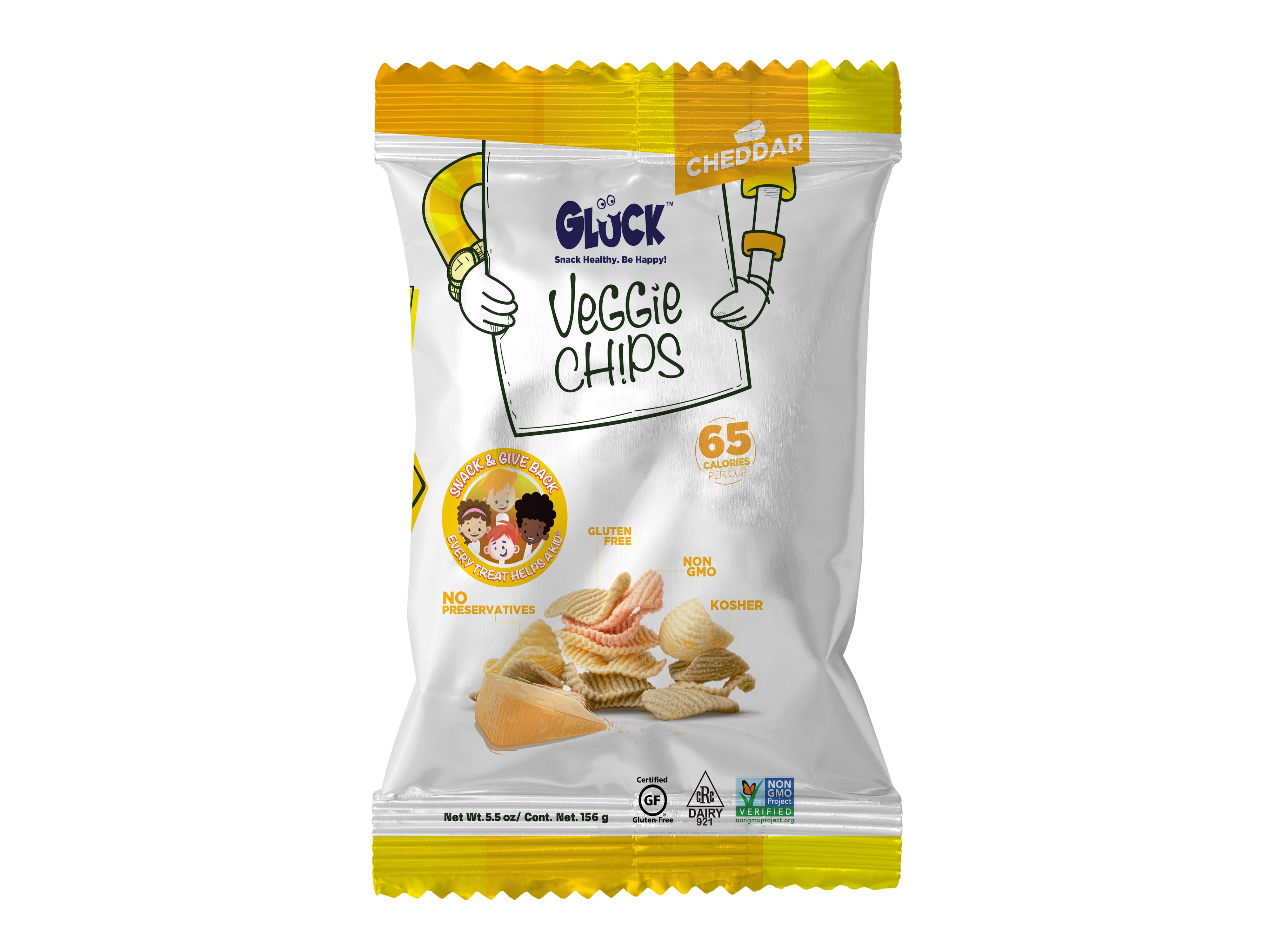 Gluck Veggie Chips Cheddar 5.5 oz.