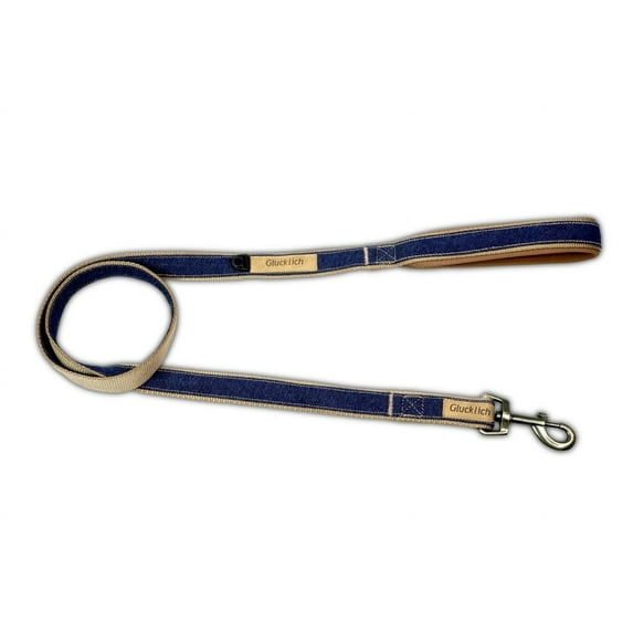 Glucklich Denim Nylon Pet Leash