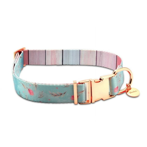 Glucklich Elegance Polyester Printed Adjustable Dog Collar - Pack of 1