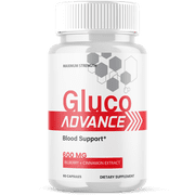 Gluco Advance Blood Balance Support Pills Advanced Formula Vitamin Supplement GlucoAdvance 60 Capsules