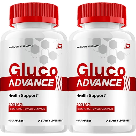 Gluco Advance Capsules GlucoAdvance All Natural Glycogen Support, 2 Pack, 120 Capsules