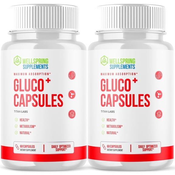 Gluco+ Advanced Formula Blood Support for Health and Wellness 120 Capsules