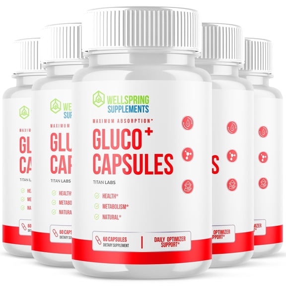 Gluco+ Advanced Formula Blood Support for Health and Wellness 300 Capsules