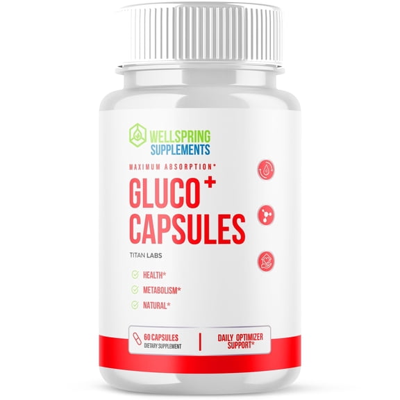 Gluco+ Advanced Formula Blood Support for Health and Wellness 60 Capsules