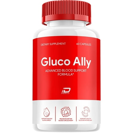 Gluco Ally Blood Support Capsules - Gluco Ally Advanced Supplement, 60 Capsules