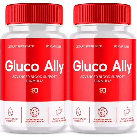 Gluco Ally Maximum Strength Blood Support Supplement 120 Capsules