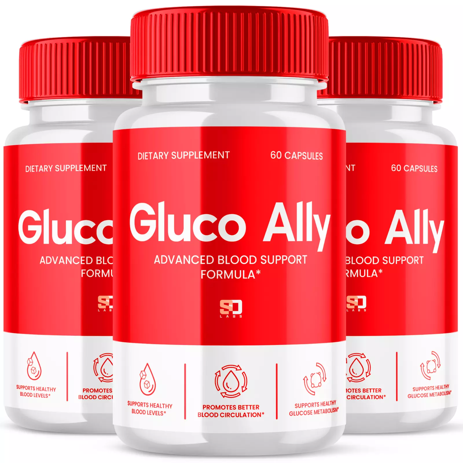 Gluco Ally Maximum Strength Blood Support Supplement 180 Capsules