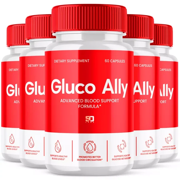 Gluco Ally Maximum Strength Blood Support Supplement 300 Capsules