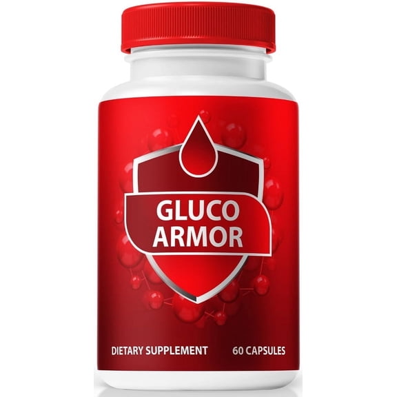 Gluco Armor Capsules, Original GlucoArmor Formula - Naturally Supports Healthy Circulation, Stable Levels and Energizes the Body, Official Review (60 Capsules)
