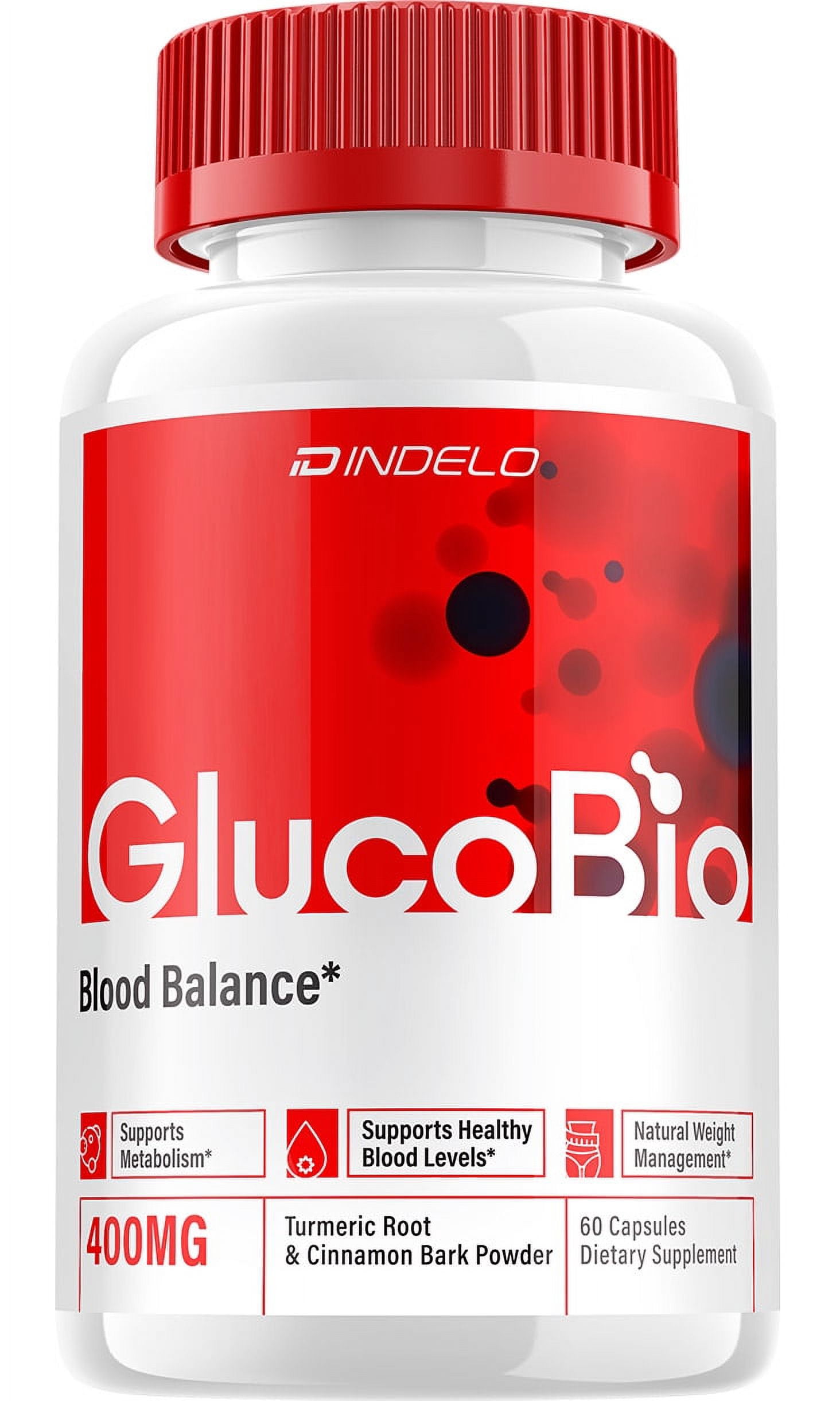Gluco Bio Blood Support Capsules - GlucoBio Advanced Formula, 60 Capsules