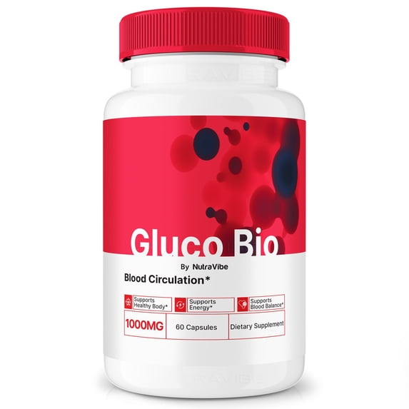 Gluco Bio Capsules, Advanced Blood Support Pills, All Natural Formula to Maintain Healthy Levels, Dietary Supplement for Overall Wellness, GlucoBio Capsulas Reviews (60 Capsules)