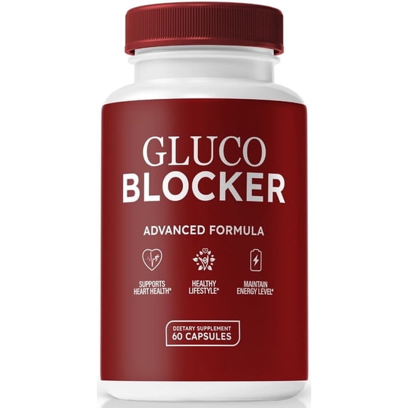 Gluco Blocker Blood Support Capsules - Official Gluco Blocker with Vitamins to Maintain Overall Health, All Natural Blood Formula For Healthy and Stable Levels, GlucoBlocker Tea Review (60 Capsules)