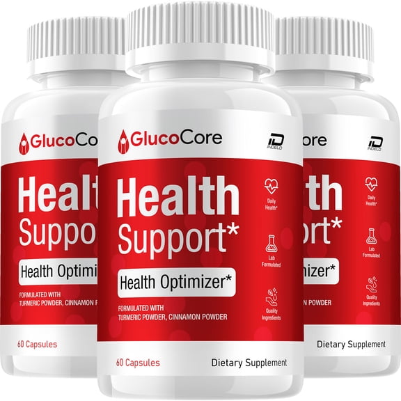 Gluco Core Capsules  GlucoCore Natural Blend Glycogen Support, 3 Pack, 180 Capsules