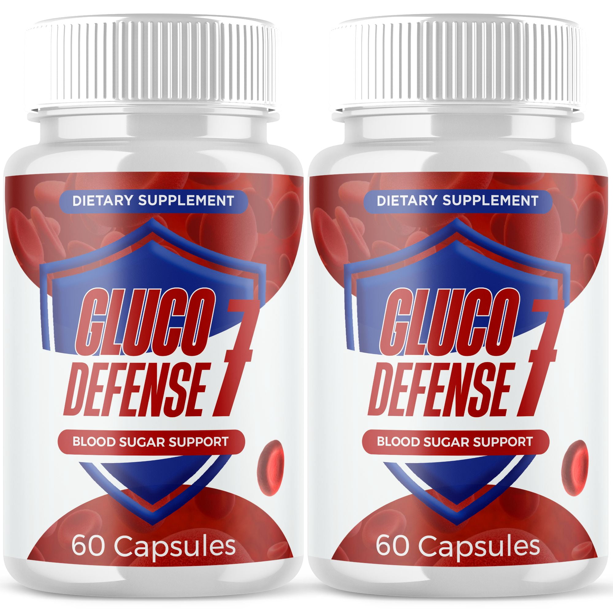 Gluco Defense 7 Blood Balance Support Pills Advanced Formula Vitamin Supplement 120 Capsules