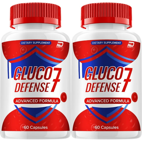 Gluco Defense 7 Capsules GlucoDefense 7 Natural Blend Glycogen Support, 2 Pack, 120 Capsules