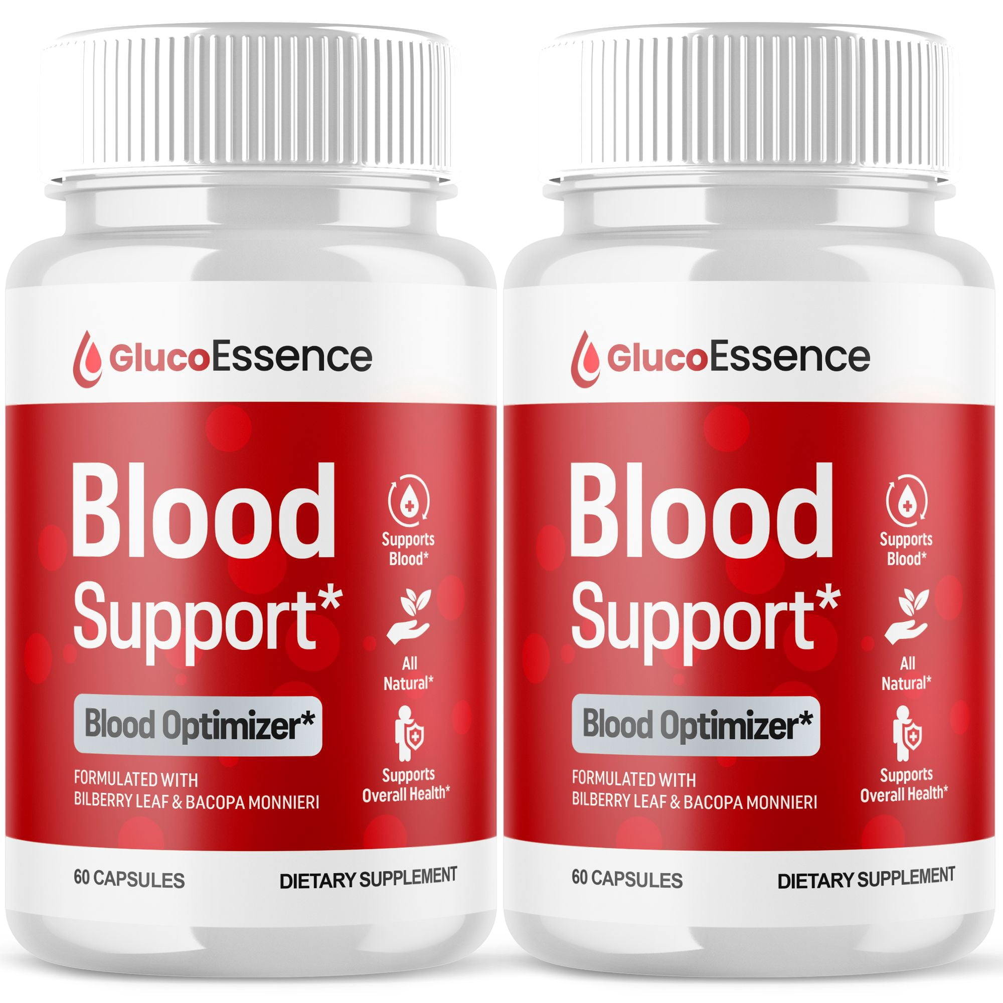 Gluco Essence Blood Balance Support Pills Advanced Formula Vitamin Supplement GlucoEssence 120 Capsules
