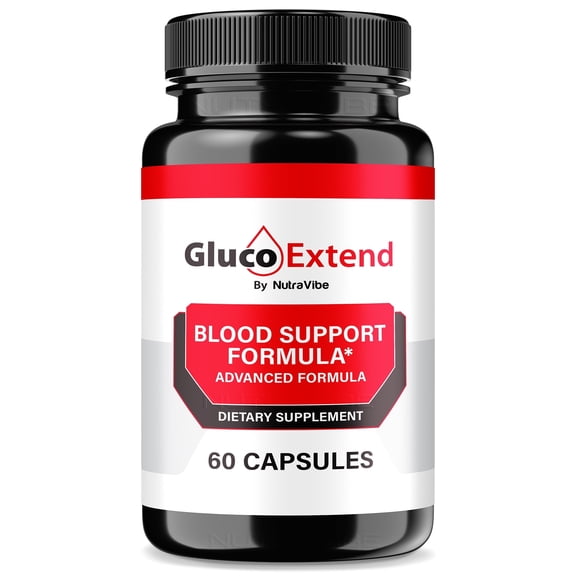 Gluco Extend Capsules - Official GlucoExtend Pills to Maintain Overall Health, All Natural Blood Formula For Healthy and Stable Levels, Blood Support Review (60 Capsules)