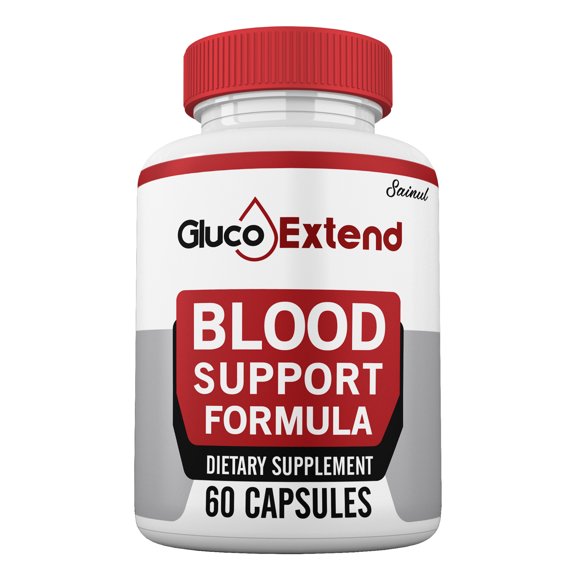 Gluco Extend Pills, Blood Support Glycogen, Gluco Extend Capsules for Men and Women High Potency Supplement, GlucoExtend All Natural Formula (1 Pack)
